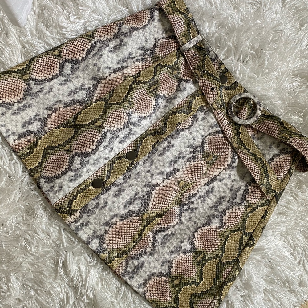 Snake Skin Multi-Colored Skirt